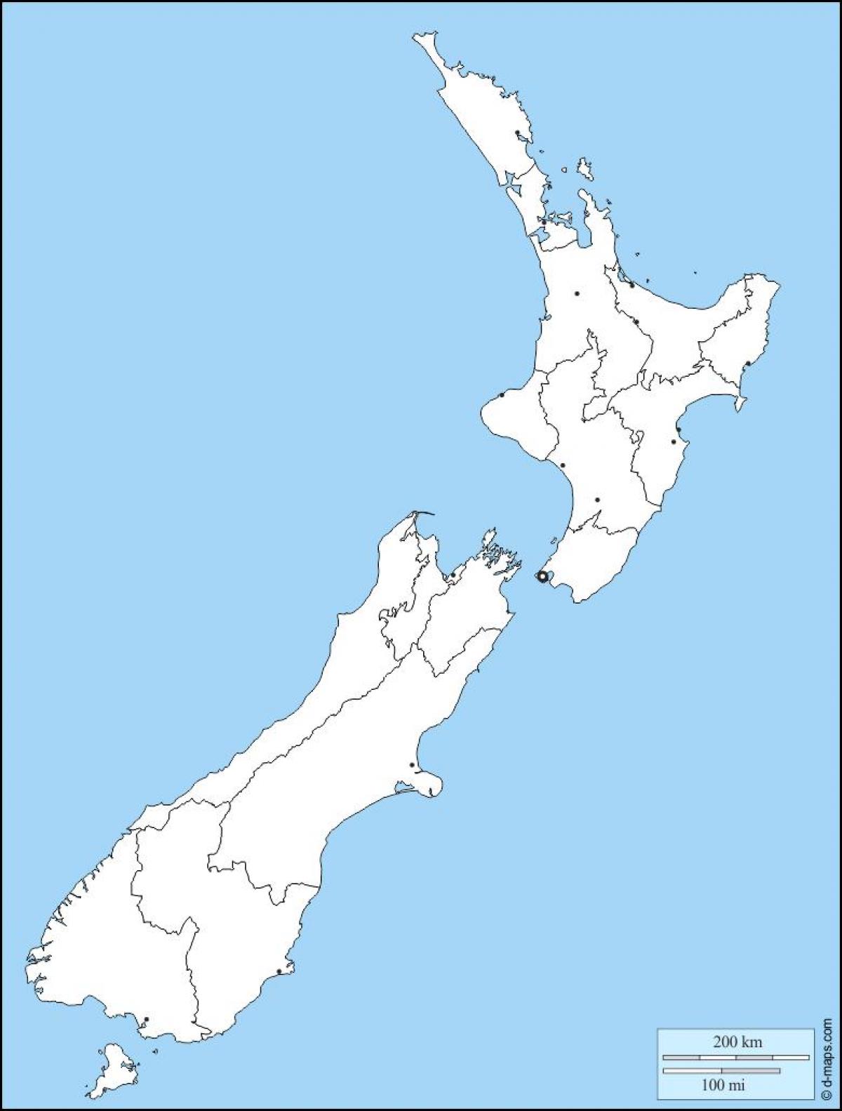 tom karta över australien och nya zeeland