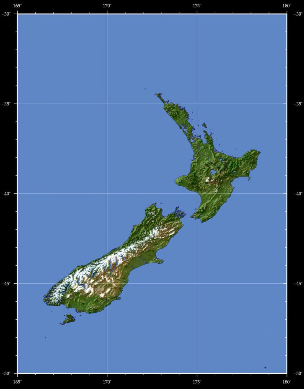 nya zeeland jorden karta