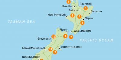 Auckland i nya zeeland karta