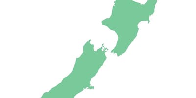 Nya zeeland karta ritning
