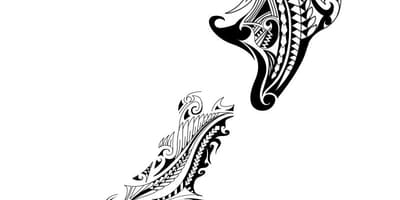 Karta över nya zeeland tatuering