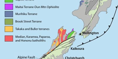 Karta över nya zeeland naturresurser